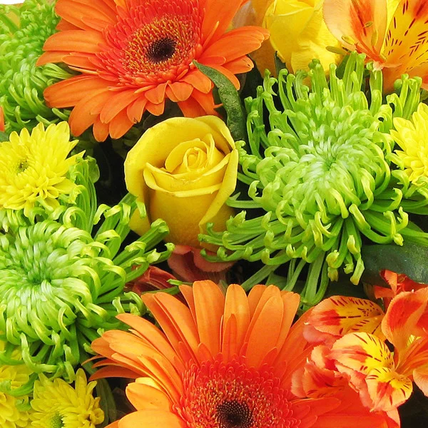 Лучший день - букет из роз,хризантем и гербер